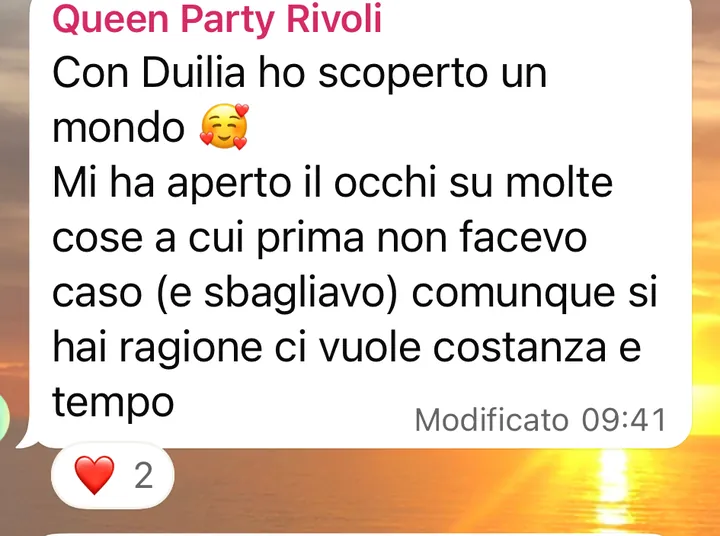 Screenshot di un risultato cliente