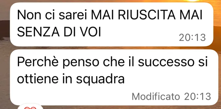 Screenshot di un risultato cliente