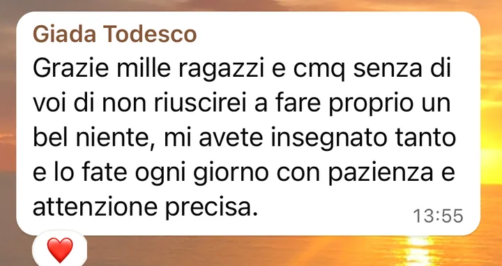 Screenshot di un risultato cliente