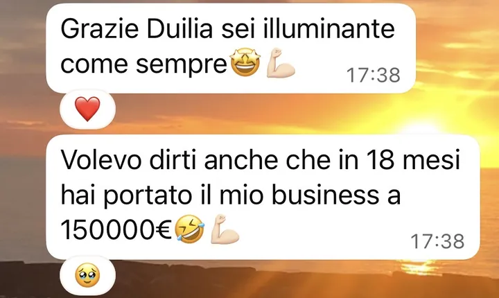 Screenshot di un risultato cliente