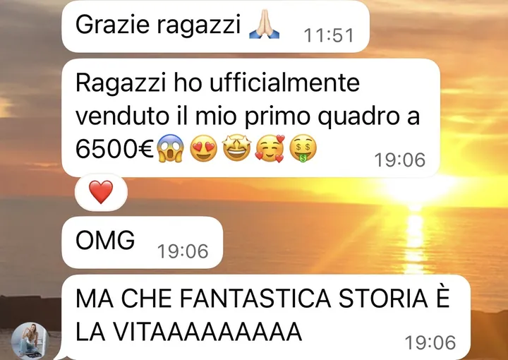 Screenshot di un risultato cliente