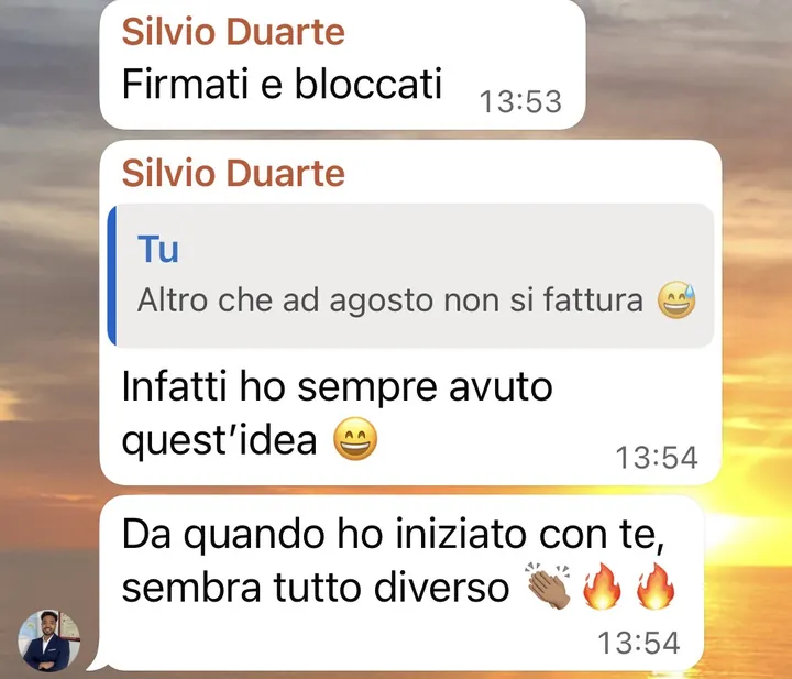Screenshot di un risultato cliente